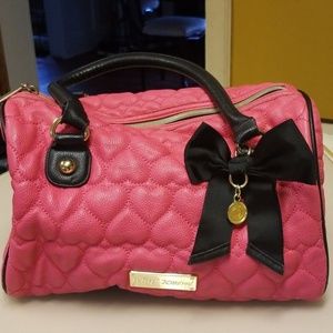 Betsey Johnson pink handbag